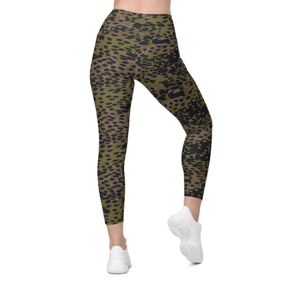 German WW2 Platanenmuster Plane Tree Summer CAMO Leggings with pockets - Womens With Pockets