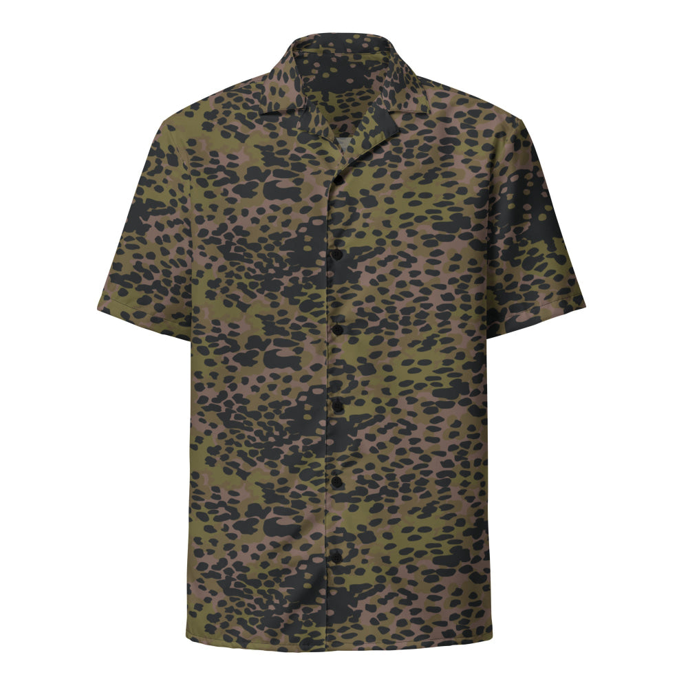 German WW2 Platanenmuster Plane Tree Summer CAMO Unisex button shirt - Button Shirt