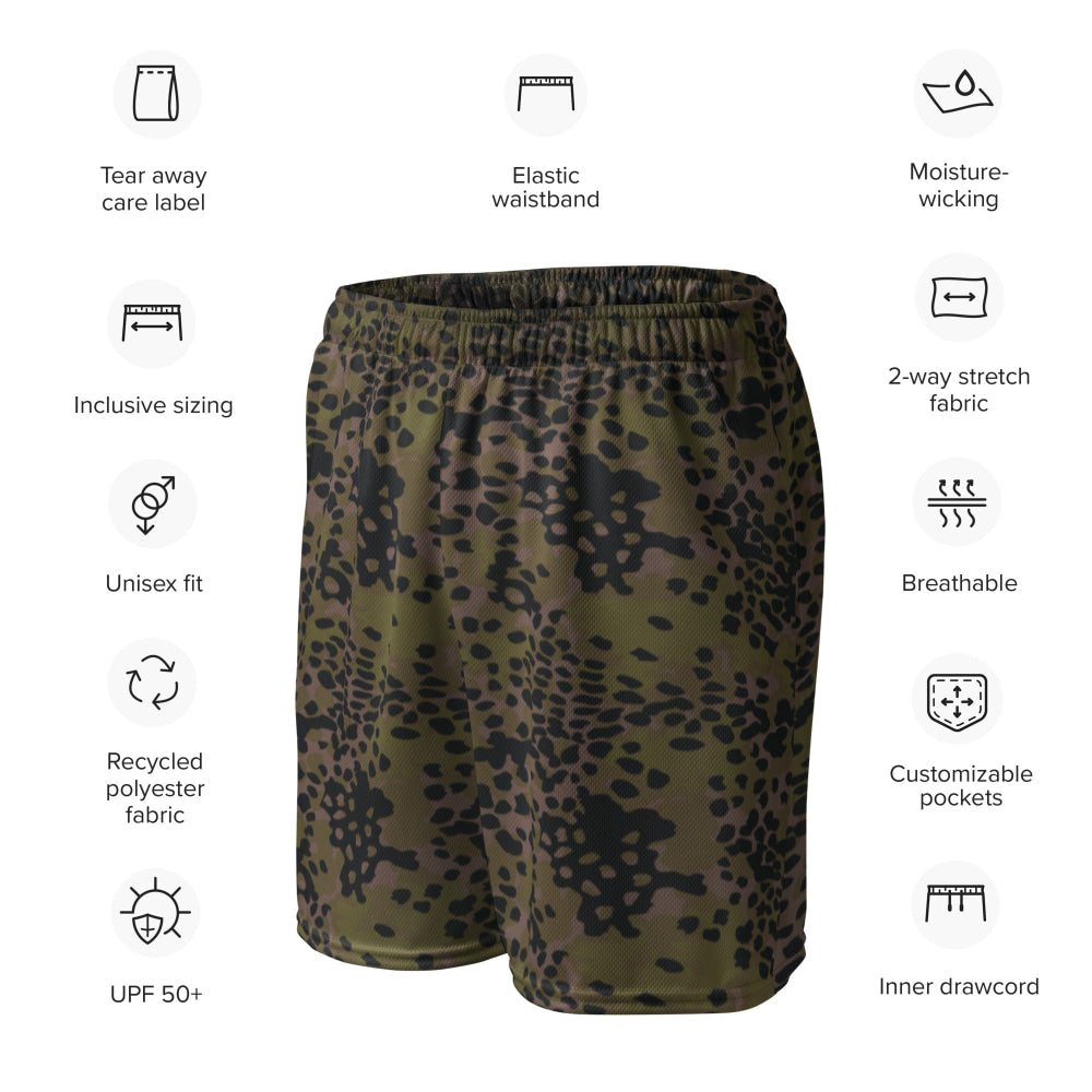 German WW2 Platanenmuster Plane Tree Summer CAMO Unisex mesh shorts - Mesh Shorts