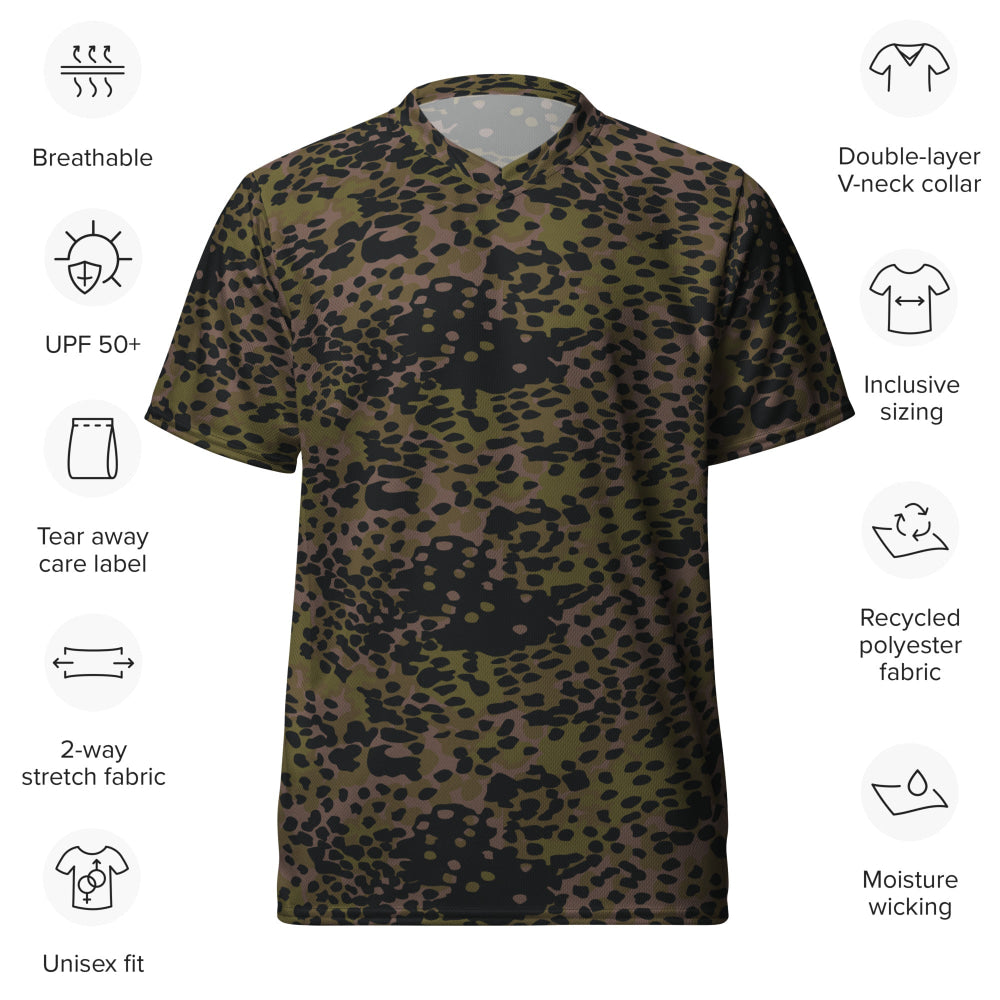 German WW2 Platanenmuster Plane Tree Summer CAMO unisex sports jersey - Unisex Sports Jersey