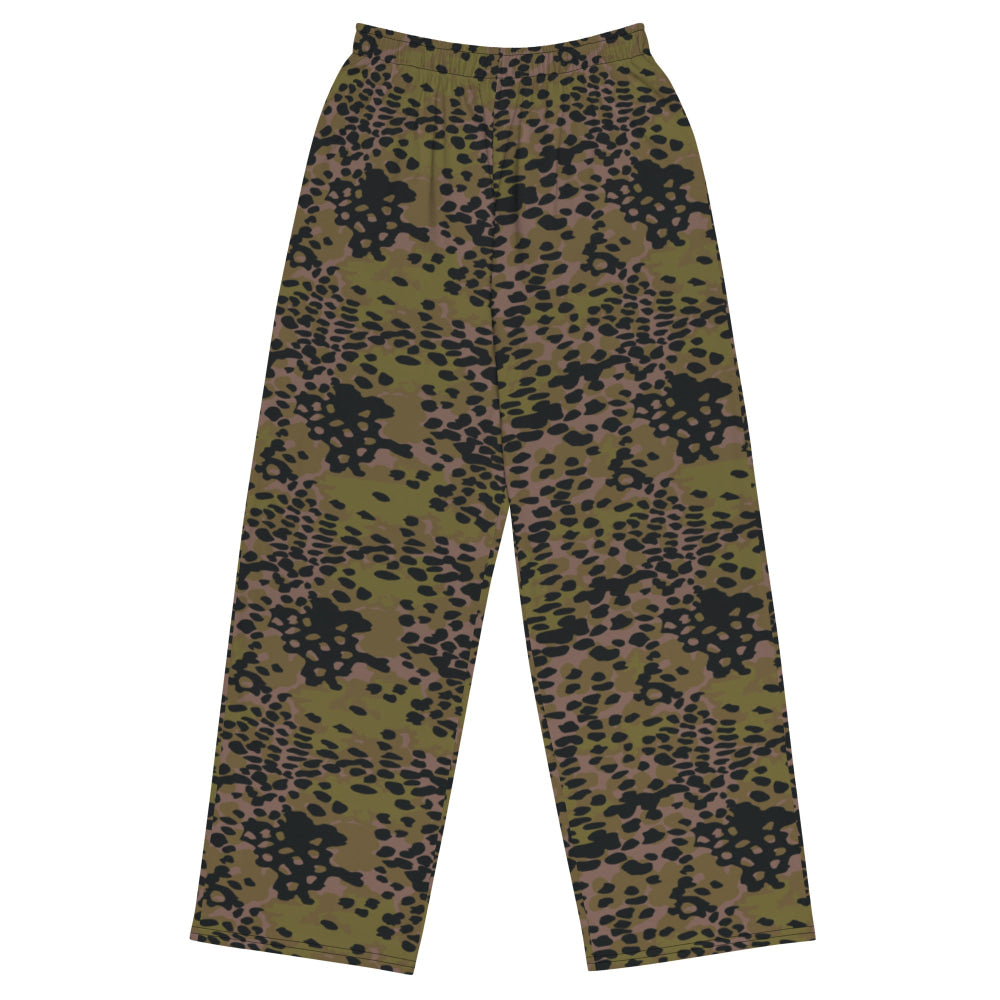 German WW2 Platanenmuster Plane Tree Summer CAMO unisex wide-leg pants - 2XS - Unisex Wide-Leg Pants