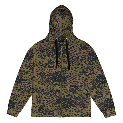 German WW2 Platanenmuster Plane Tree Summer CAMO Unisex zip hoodie - Zip Hoodie