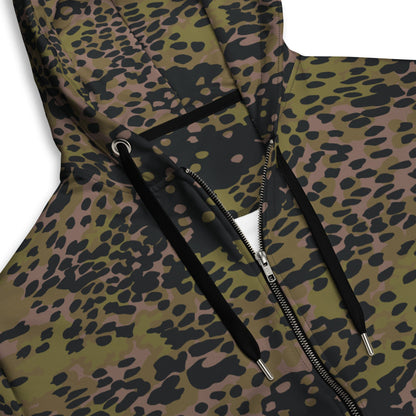 German WW2 Platanenmuster Plane Tree Summer CAMO Unisex zip hoodie - Zip Hoodie