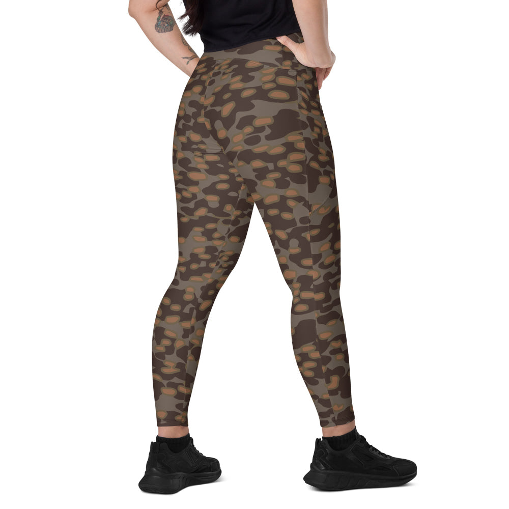 German WW2 Polyspot Autumn CAMO Leggings with pockets - 2XS - Womens With Pockets