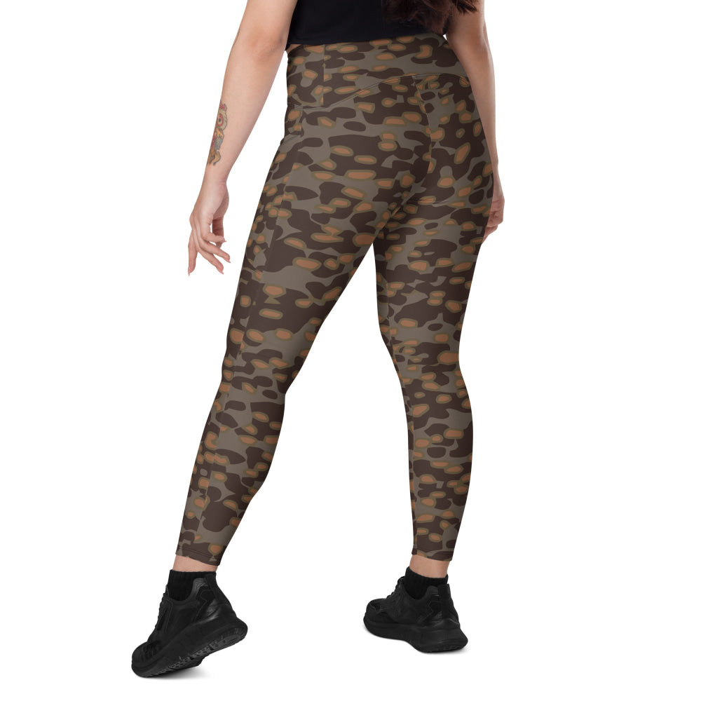 German WW2 Polyspot Autumn CAMO Leggings with pockets - Womens With Pockets