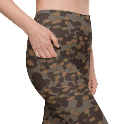 German WW2 Polyspot Autumn CAMO Leggings with pockets - Womens With Pockets