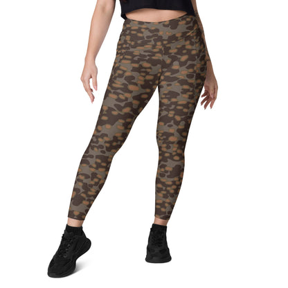 German WW2 Polyspot Autumn CAMO Leggings with pockets - Womens With Pockets