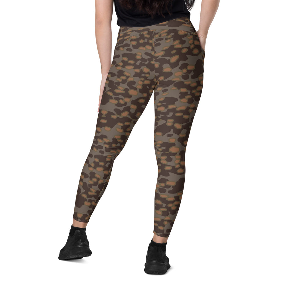 German WW2 Polyspot Autumn CAMO Leggings with pockets - Womens With Pockets