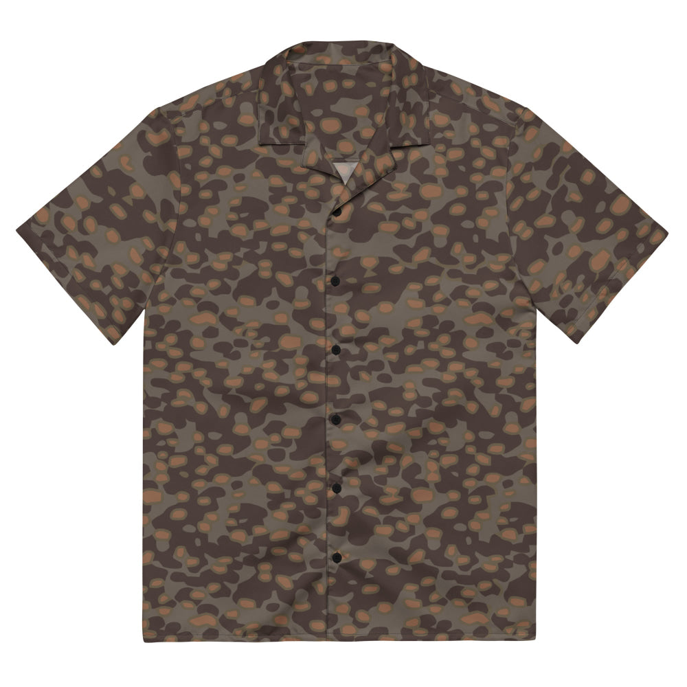 German WW2 Polyspot Autumn CAMO Unisex button shirt - 2XS - Button Shirt