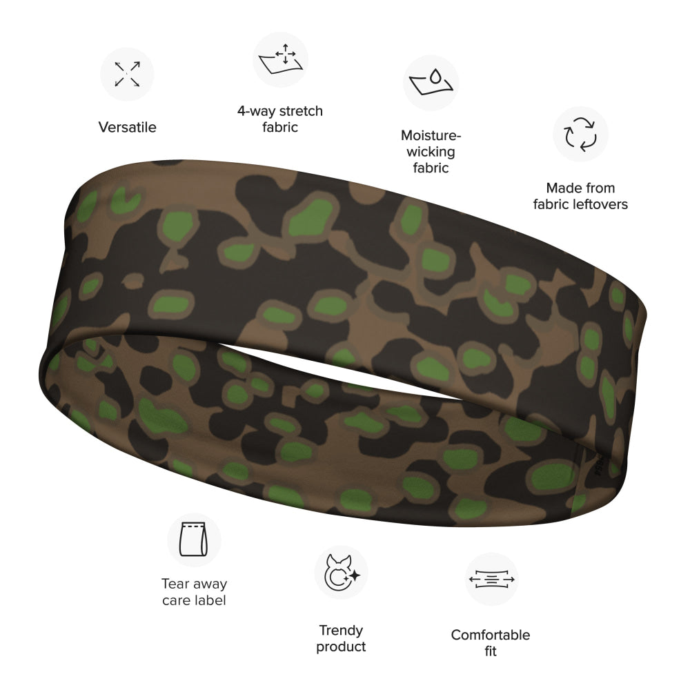 German WW2 Polyspot Spring CAMO Headband - M