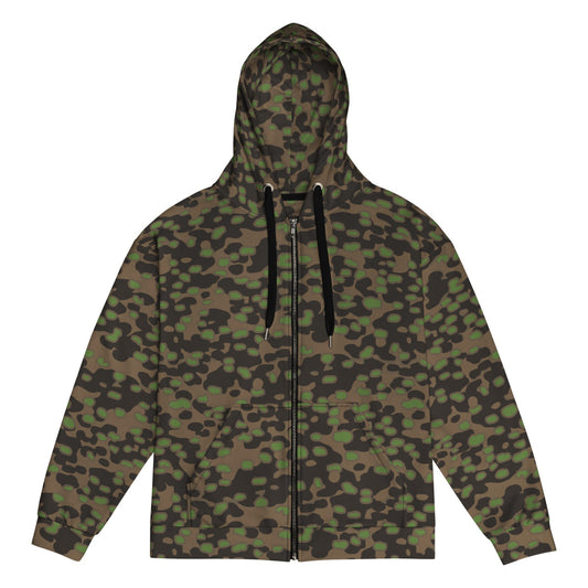 German WW2 Polyspot Spring CAMO Unisex zip hoodie - Zip Hoodie