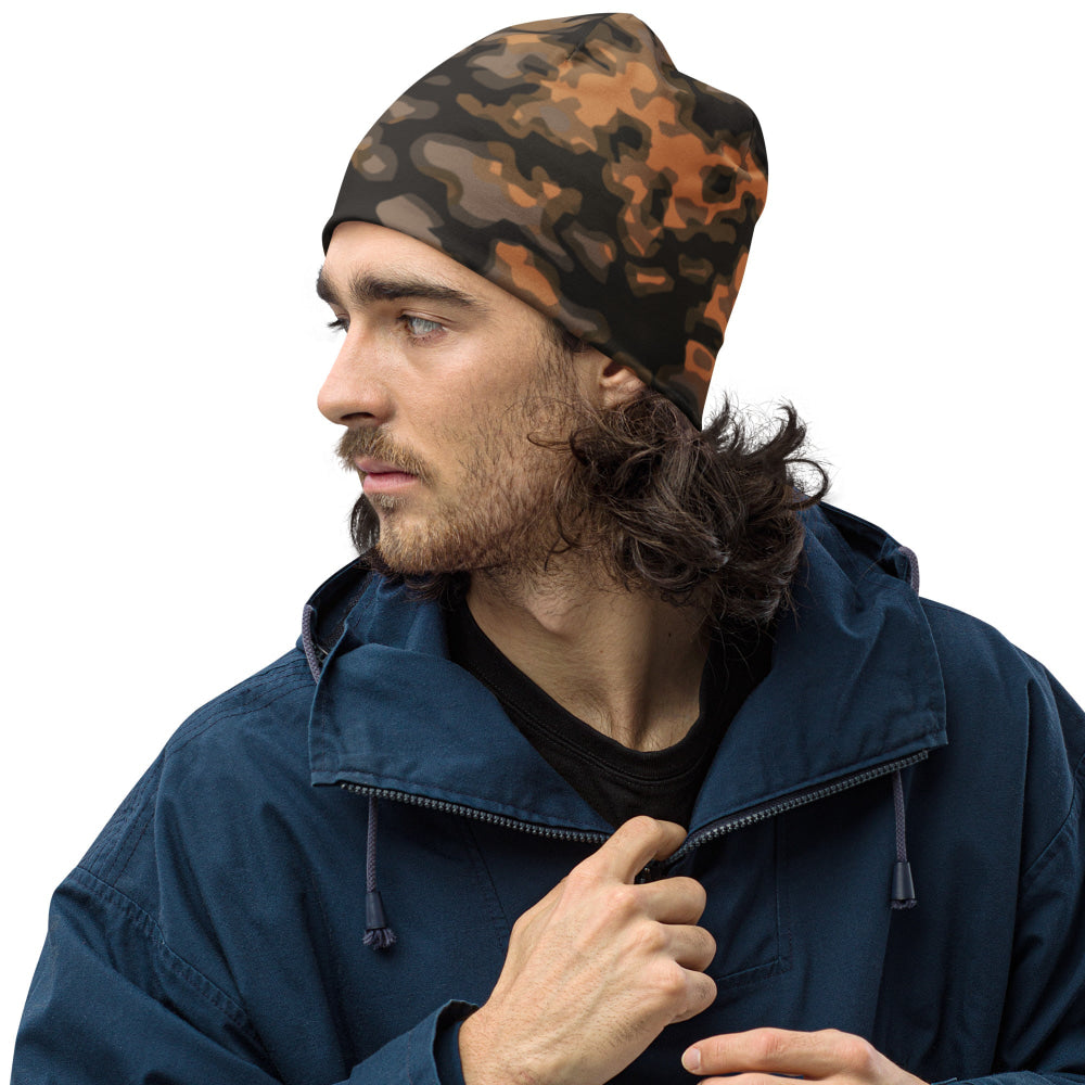 German WW2 Rauchtarnmuster Blurred Edge Autumn CAMO Beanie - S