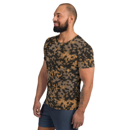 German WW2 Rauchtarnmuster Blurred Edge Autumn CAMO Men’s Athletic T-shirt - Mens T-Shirt