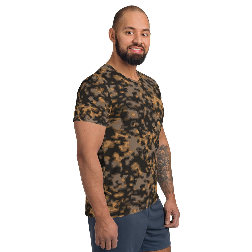 German WW2 Rauchtarnmuster Blurred Edge Autumn CAMO Men’s Athletic T-shirt - Mens T-Shirt