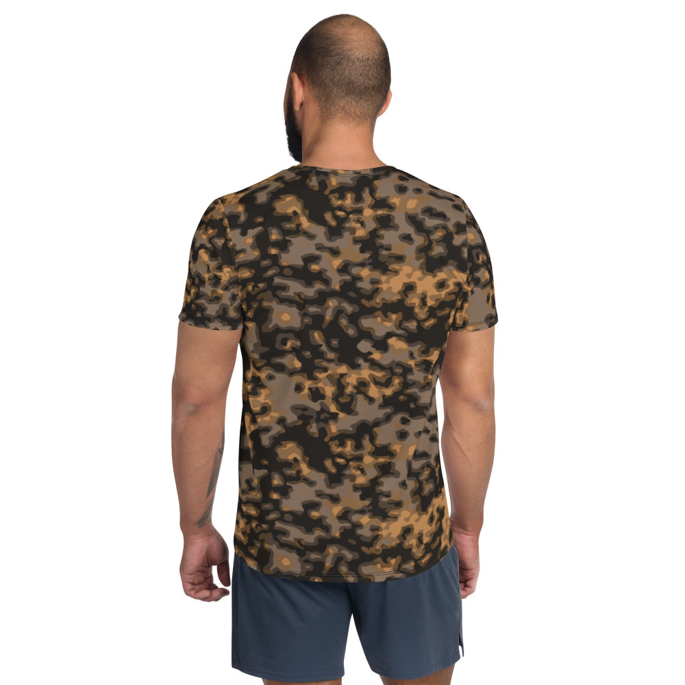 German WW2 Rauchtarnmuster Blurred Edge Autumn CAMO Men’s Athletic T-shirt - Mens T-Shirt