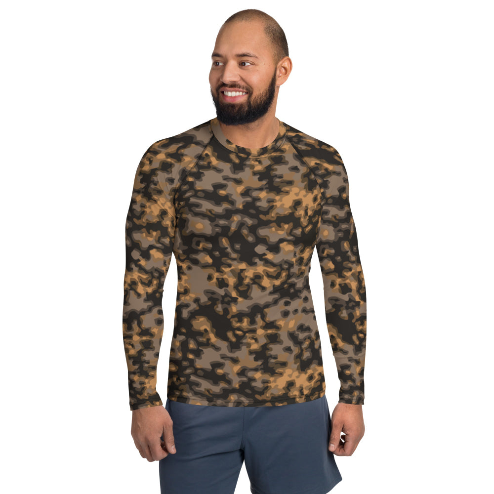 German WW2 Rauchtarnmuster Blurred Edge Autumn CAMO Men’s Rash Guard - Mens