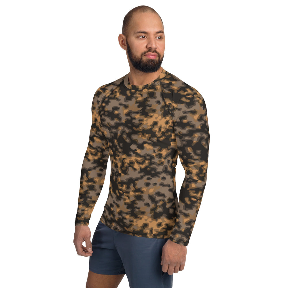 German WW2 Rauchtarnmuster Blurred Edge Autumn CAMO Men’s Rash Guard - Mens