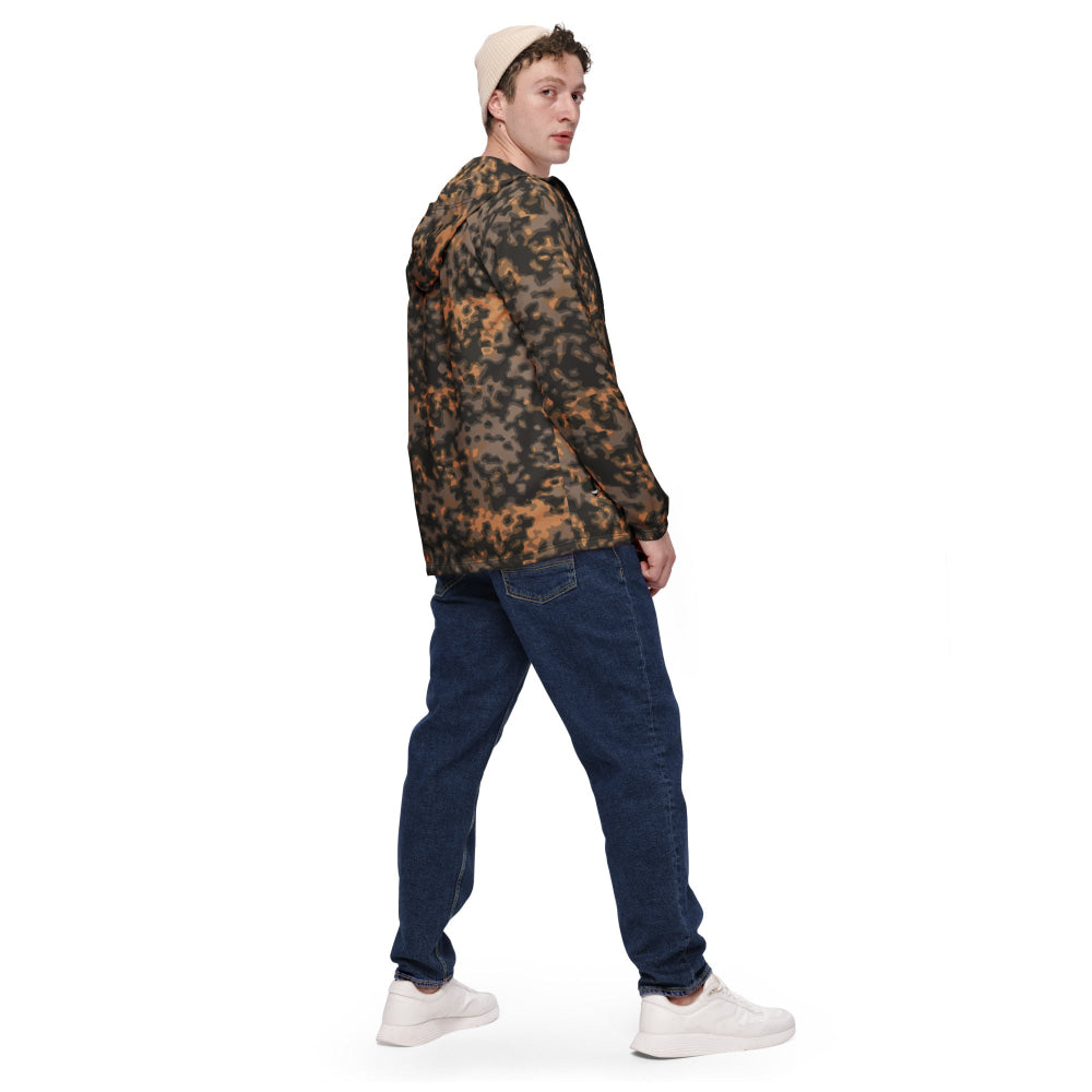 German WW2 Rauchtarnmuster Blurred Edge Autumn CAMO Men’s windbreaker - Mens Windbreaker