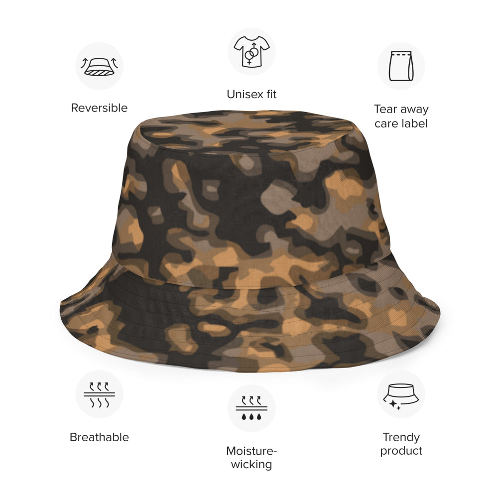 German WW2 Rauchtarnmuster Blurred Edge Autumn CAMO Reversible bucket hat - Bucket Hat