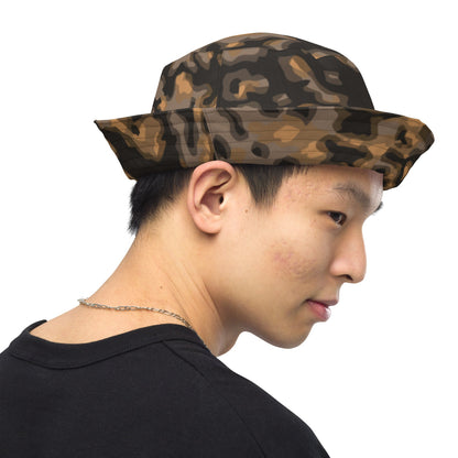 German WW2 Rauchtarnmuster Blurred Edge Autumn CAMO Reversible bucket hat - Bucket Hat