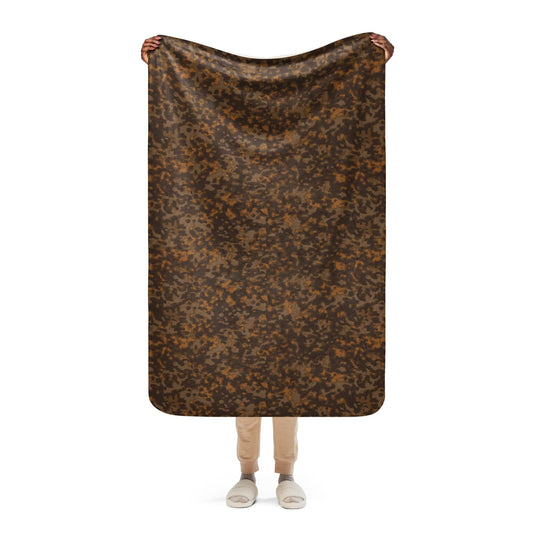 German Rauchtarnmuster Autumn CAMO Sherpa blanket - 37″×57″ - Blankets
