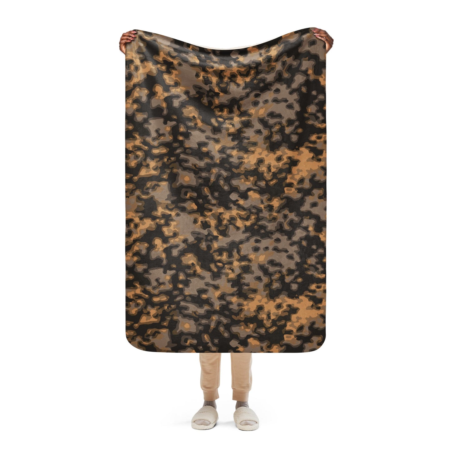 German WW2 Rauchtarnmuster Blurred Edge Autumn CAMO Sherpa blanket - 37″×57″ - Blanket