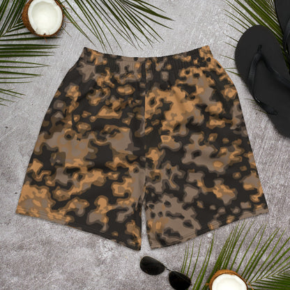 German WW2 Rauchtarnmuster Blurred Edge Autumn CAMO Unisex Athletic Long Shorts