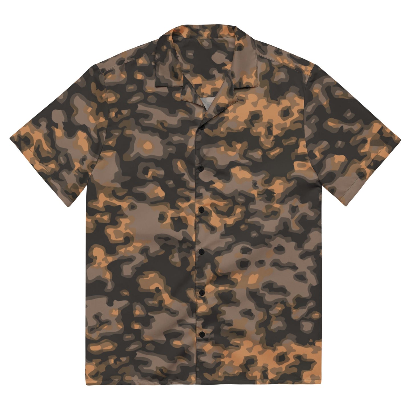 German WW2 Rauchtarnmuster Blurred Edge Autumn CAMO Unisex button shirt - 2XS - Button Shirt