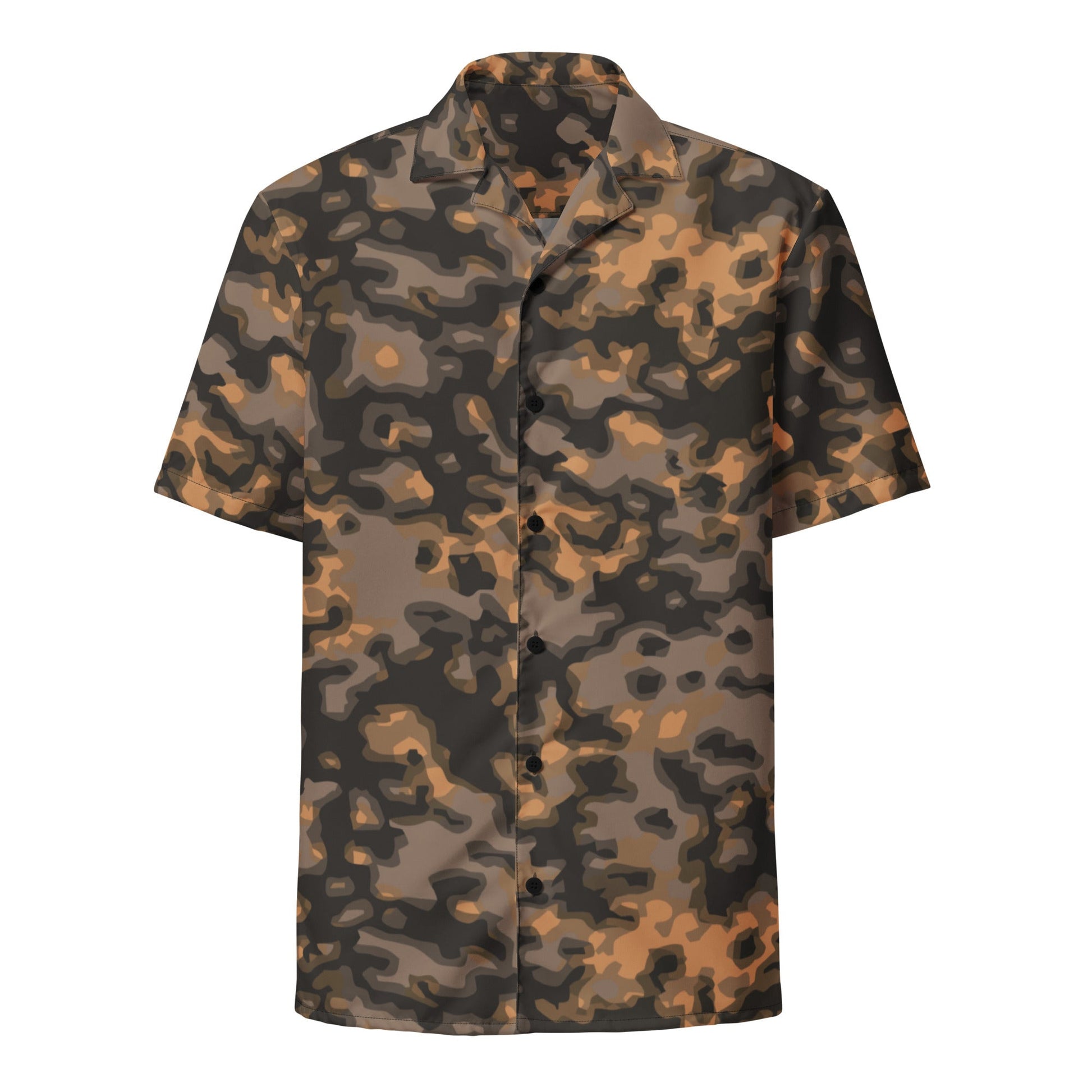 German WW2 Rauchtarnmuster Blurred Edge Autumn CAMO Unisex button shirt - Button Shirt