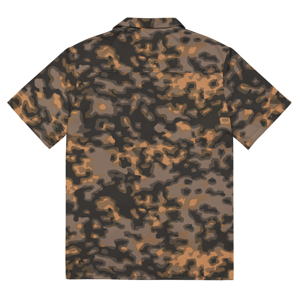 German WW2 Rauchtarnmuster Blurred Edge Autumn CAMO Unisex button shirt - Button Shirt