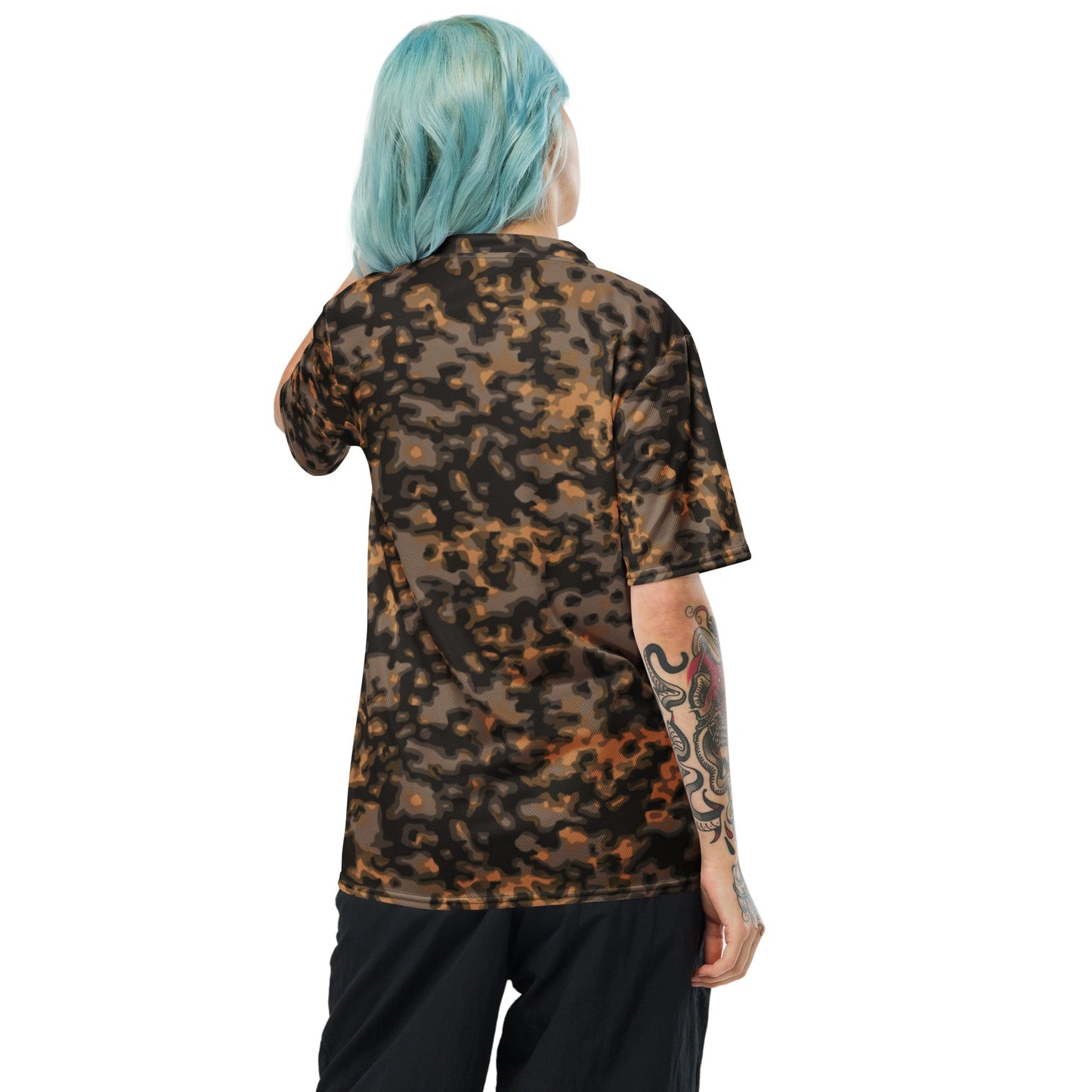 German WW2 Rauchtarnmuster Blurred Edge Autumn CAMO unisex sports jersey - Unisex Sports Jersey