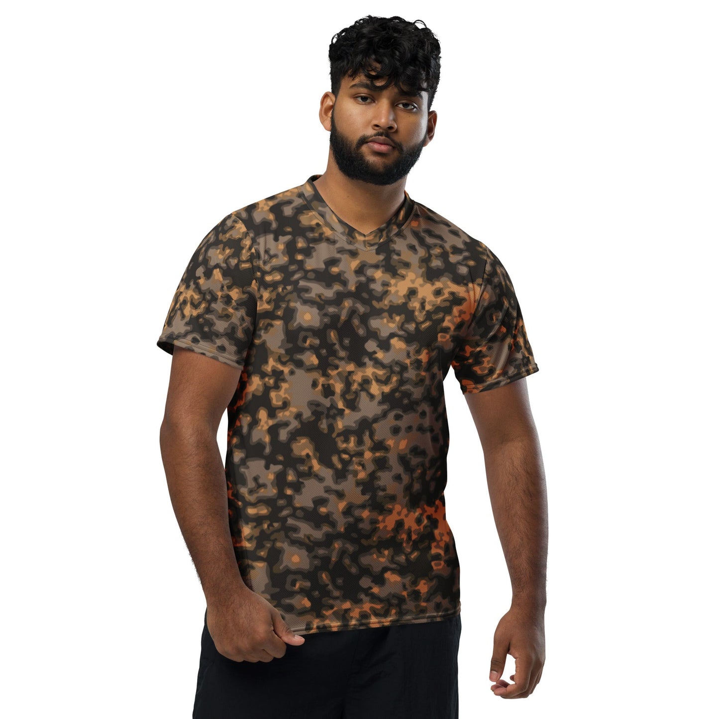 German WW2 Rauchtarnmuster Blurred Edge Autumn CAMO unisex sports jersey - Unisex Sports Jersey