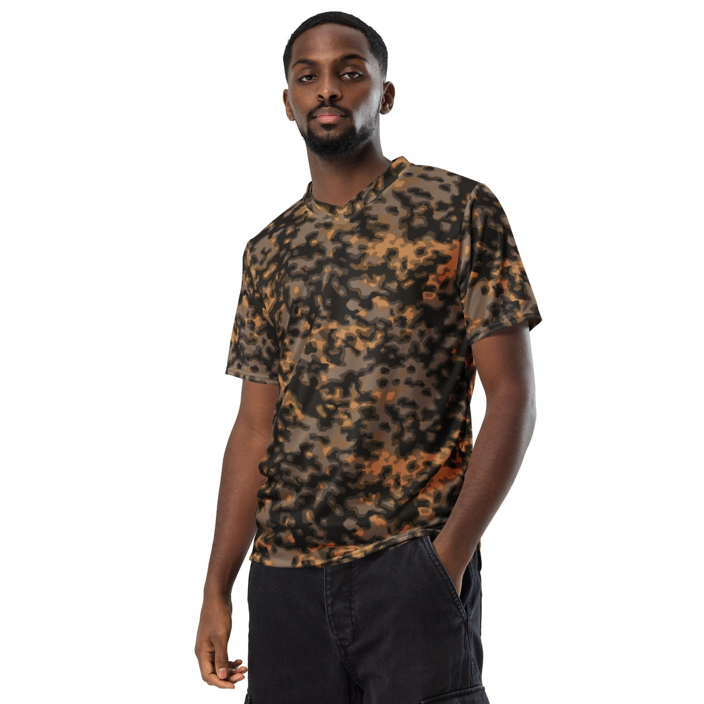 German WW2 Rauchtarnmuster Blurred Edge Autumn CAMO unisex sports jersey - Unisex Sports Jersey