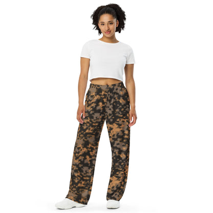 German WW2 Rauchtarnmuster Blurred Edge Autumn CAMO unisex wide-leg pants - Unisex Wide-Leg Pants