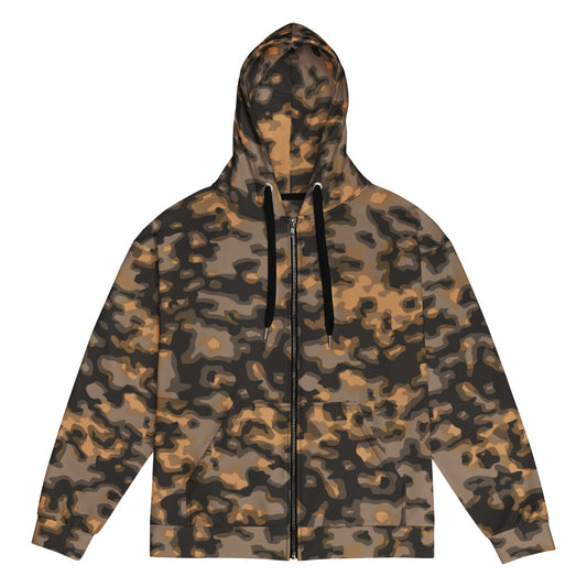 German WW2 Rauchtarnmuster Blurred Edge Autumn CAMO Unisex zip hoodie - Zip Hoodie