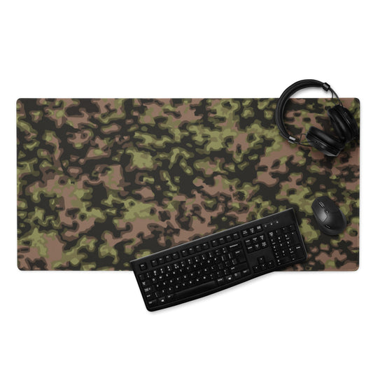 German WW2 Rauchtarnmuster Blurred Edge Spring CAMO Gaming mouse pad - 36″×18″ - Mouse Pad