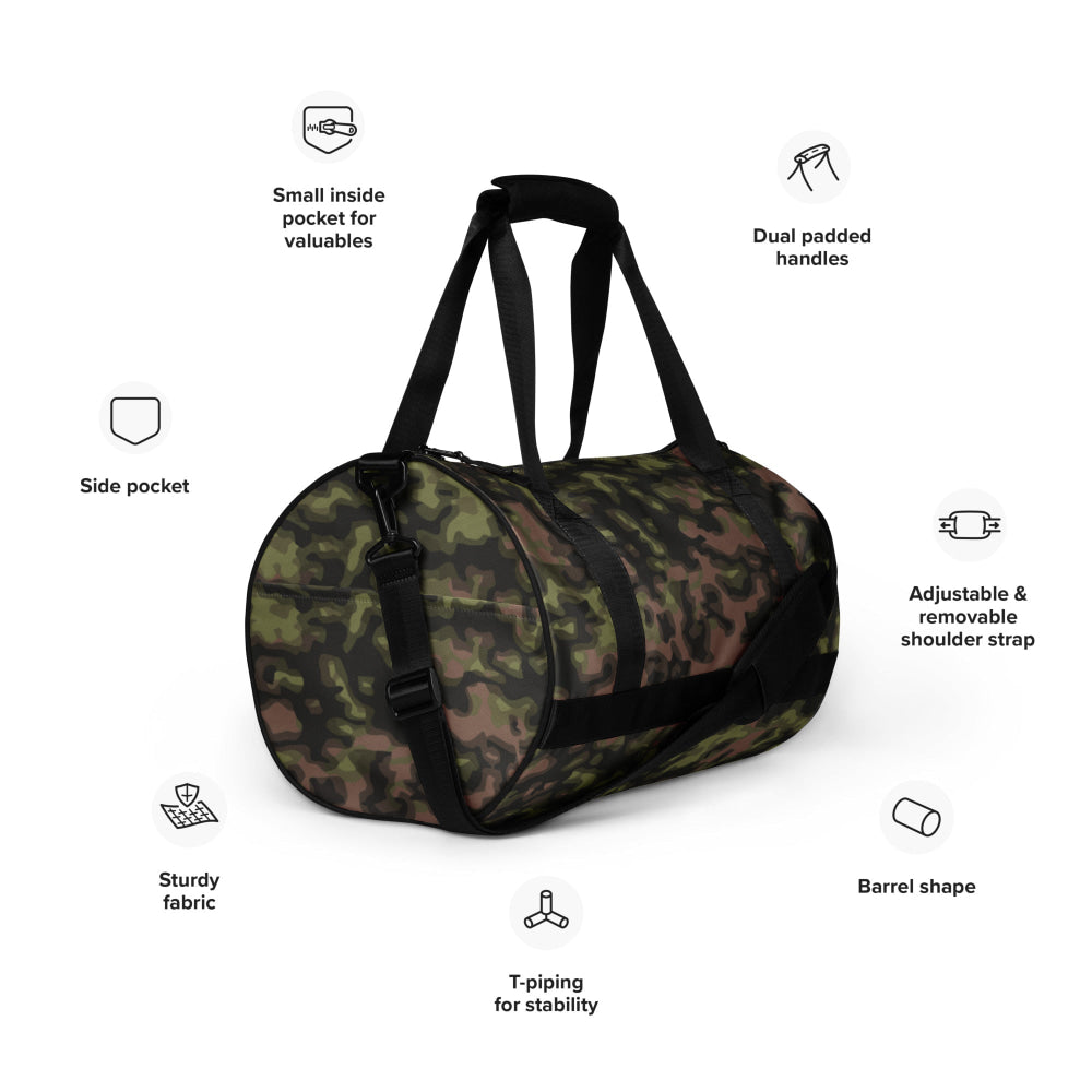 German WW2 Rauchtarnmuster Blurred Edge Spring CAMO gym bag - Gym Bag