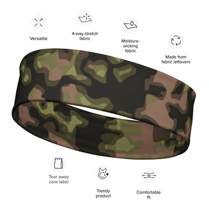 German WW2 Rauchtarnmuster Blurred Edge Spring CAMO Headband - M