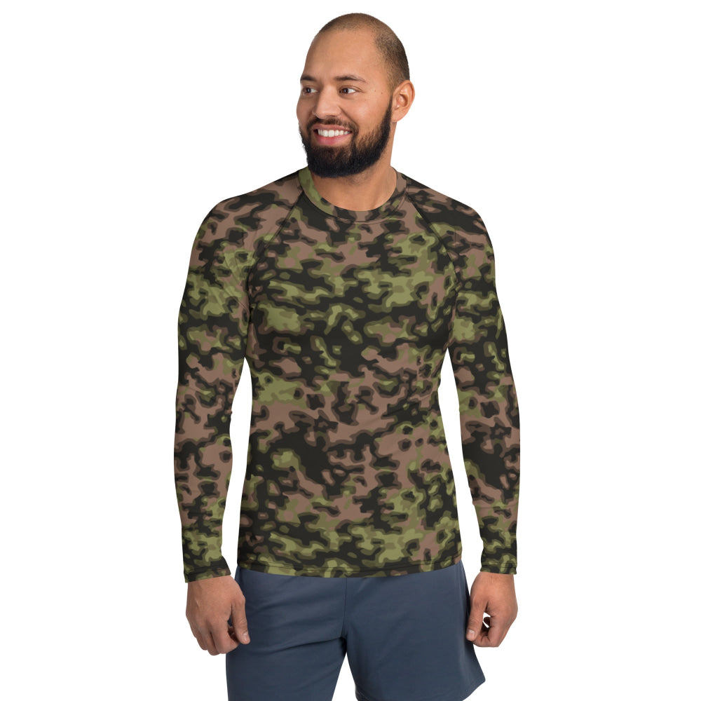 German WW2 Rauchtarnmuster Blurred Edge Spring CAMO Men’s Rash Guard - Mens