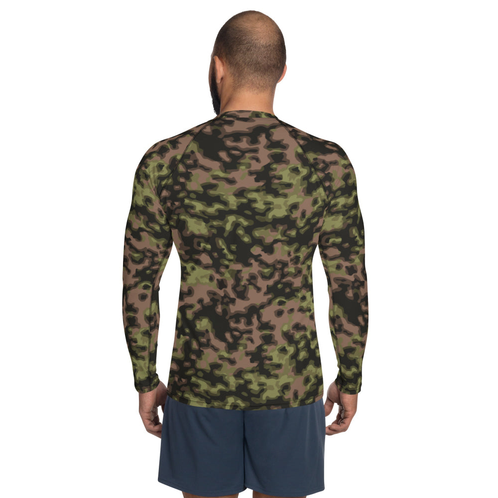 German WW2 Rauchtarnmuster Blurred Edge Spring CAMO Men’s Rash Guard - Mens