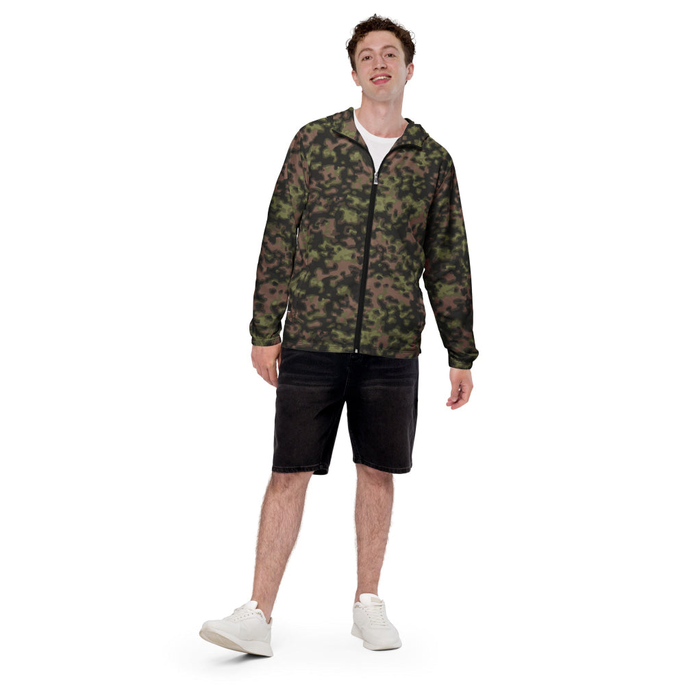 German WW2 Rauchtarnmuster Blurred Edge Spring CAMO Men’s windbreaker - Mens Windbreaker