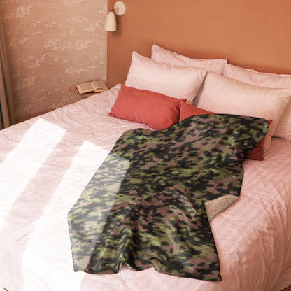 German WW2 Rauchtarnmuster Blurred Edge Spring CAMO Sherpa blanket - Blanket