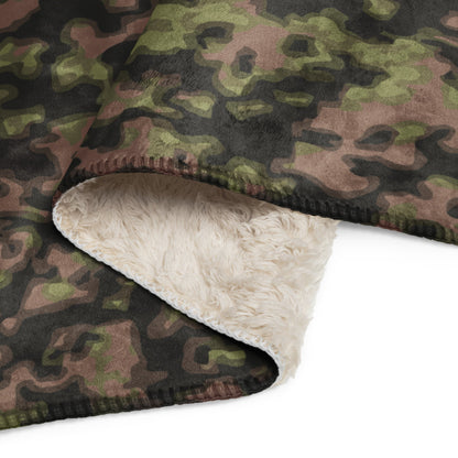 German WW2 Rauchtarnmuster Blurred Edge Spring CAMO Sherpa blanket - Blanket