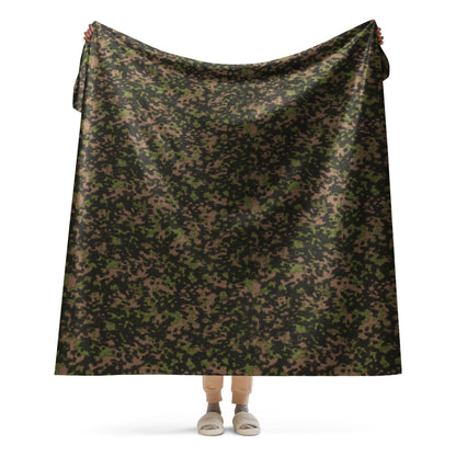German Rauchtarnmuster Spring CAMO Sherpa blanket - 60″×80″ - Blankets