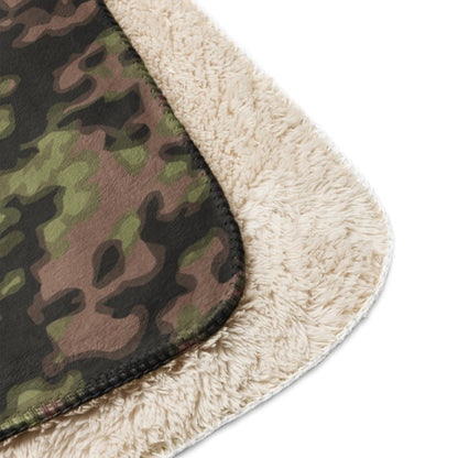 German WW2 Rauchtarnmuster Blurred Edge Spring CAMO Sherpa blanket - Blanket