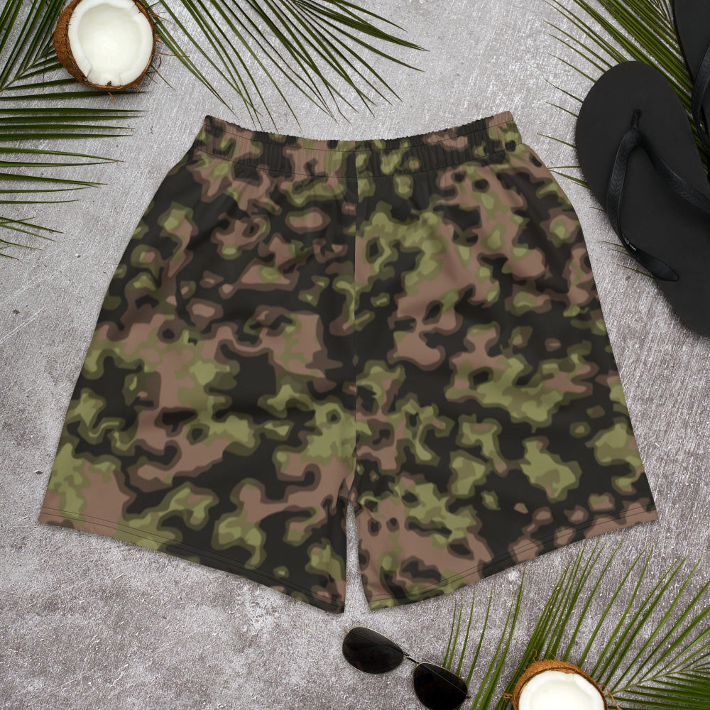 German WW2 Rauchtarnmuster Blurred Edge Spring CAMO Unisex Athletic Long Shorts