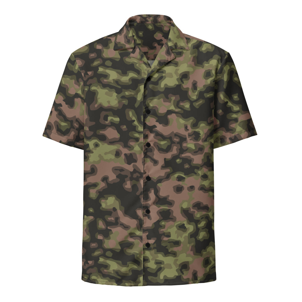 German WW2 Rauchtarnmuster Blurred Edge Spring CAMO Unisex button shirt - Button Shirt