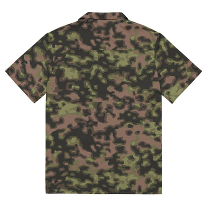 German WW2 Rauchtarnmuster Blurred Edge Spring CAMO Unisex button shirt - Button Shirt