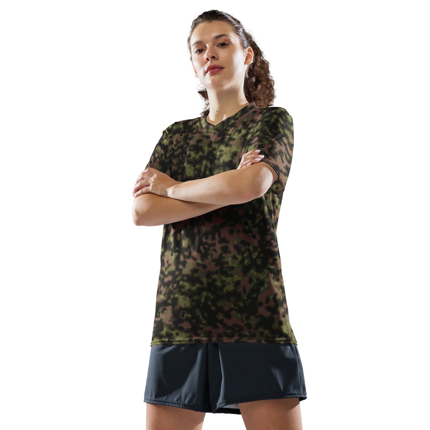 German WW2 Rauchtarnmuster Blurred Edge Spring CAMO unisex sports jersey - Unisex Sports Jersey