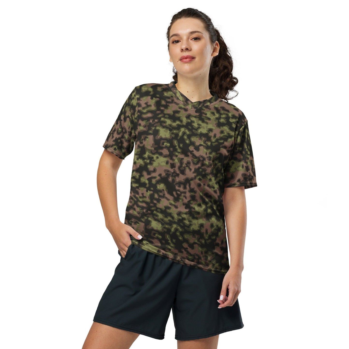 German WW2 Rauchtarnmuster Blurred Edge Spring CAMO unisex sports jersey - Unisex Sports Jersey